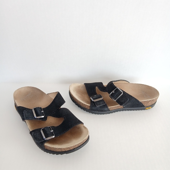 Dansko Dayna Leather Double Buckle Sandals - Picture 2 of 7